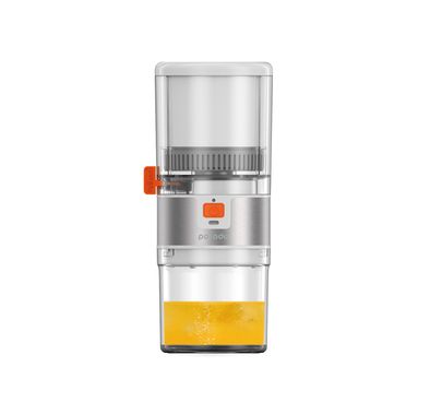 Porodo Lifestyle Portable Citrus Juicer with 500mL Drinking Cup Capacity, 45W Power, Rechargeable & Portable, 2600mAh Battery Capacity, 3.5 Hours Charging Time - White