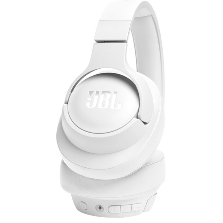 JBL Tune 720BT Wireless Over-Ear Headphones with Voice Aware Technology, Lightweight, Comfortable & Foldable Design, Fast Charge, JBL Pure Bass Sound, Water Resistant, JBL One App - White