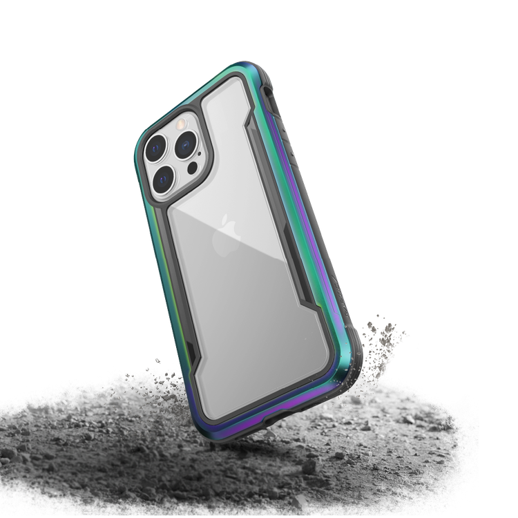 X-Doria Raptic Shield Pro Case with Sleek Design Compatible for iPhone 13 Pro Max (6.7") Durable Aluminum Frame, Easy Access to All Ports, 10ft Drop Tested, Shock Absorbing Protection Back Cover Suitable with Wireless Charging