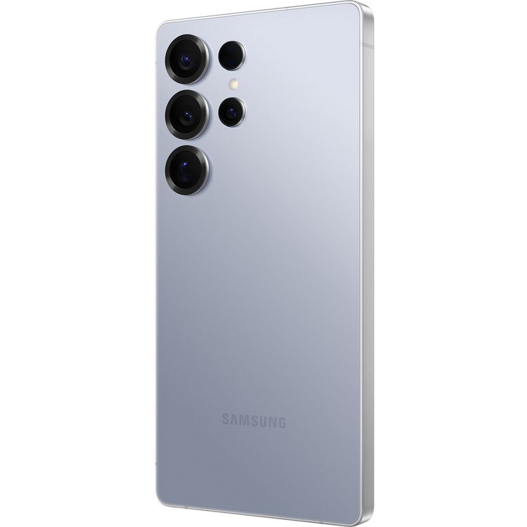 Samsung Galaxy S25 Ultra with 256GB Capacity, 6.8-inch Screen Size, Octa-Core CPU, 5G Network Technology, Rounded Design, 50MP Rear Camera, Middle East Version - Titanium SilverBlue