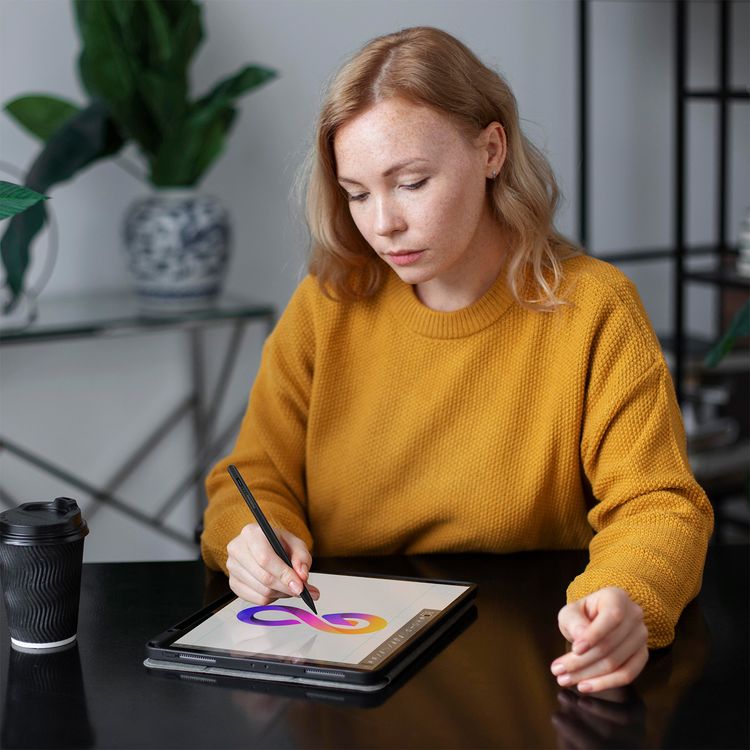 قلم بورودو المغناطيسي لجهاز آيباد، حجم سن 1.2 مم، يعمل بشكل مستمر لمدة 9 ساعات، مصنوع من سبيكة الألمنيوم، منفذ شحن USB-C، بطارية 130mAh، متوافق مع موديلات الآيباد من 2018 إلى 2024، بدون تأخير، شحن سريع - أسود