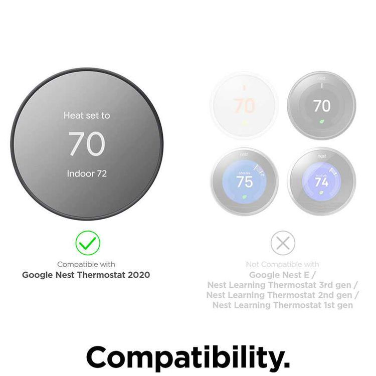 Elago Satellite Wall Plate Cover Plus for Nest Thermostats 2020 - Sand Pink