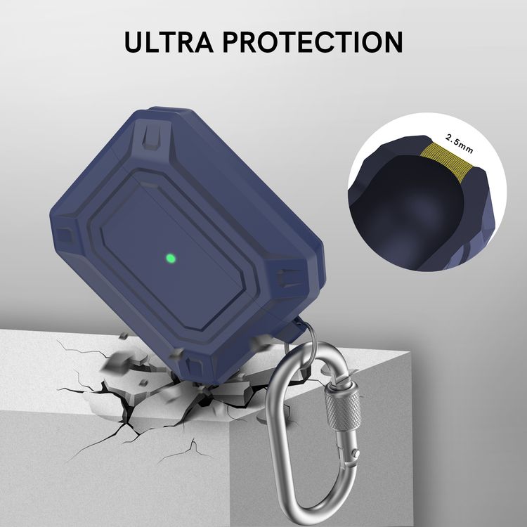 AhaStyle Premium Silicone Rugged Design Case with Anti-Lost Carabiner Compatible for AirPods Pro, Scratch Resistant, Shock Absorption & Dustproof