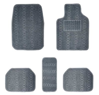 RoadPower Universal Car Floor Mats Patterned - Gray