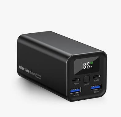 Green Lion Turbo Heavy Duty 20000mAh Power Bank - Black