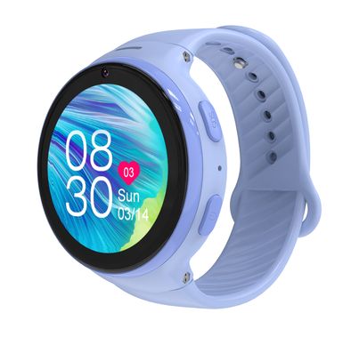 Porodo Kids 4G Smartwatch Android OS with 1.3" Touch Screen Size, WhatsApp, Video Calling, 320 × 320 Pixels Screen Resolution, 700mAh Battery Capacity, IP67 Water Resistant, 3 Hours Charging Time, 2 Days Working Time, Nano Sim Slot, SOS Calling Feature - Blue
