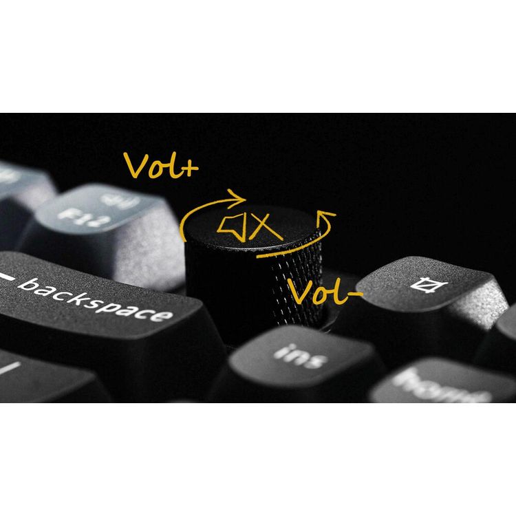 Keychron Q3 QMK Custom HotSwappable Gateron G-PRO  Red Switch Mechanical  Keyboard Full Assembled RGB with Knob - Carbon Black