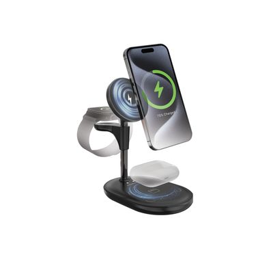 Powerology Floréa 3-in-1 Wireless Charging Stand with 40°...