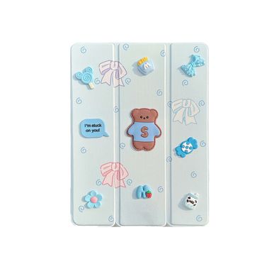 Green Lion GK-10 Kids Leather Case, Lightweight Design, Drop Protection & Anti Scratch, Pencil Holder, Stable Multi-Stand, Premium Material, Auto Wake up, Compatible with iPad Pro 11" 2024 - Blue