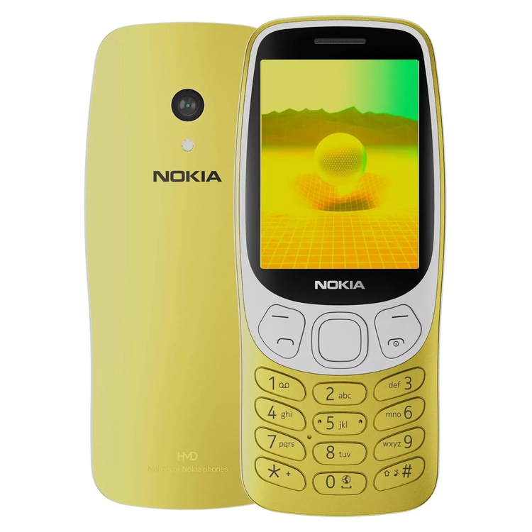 Nokia 3210 4G TRA Version (2024), All-New Classic Keypad Phone with Dual SIM - Y2K Gold