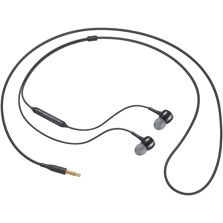 Samsung IG935 In-Ear Earphone with Microphone, Wired Headset, Tangle-free, 3 Button Remote Control, 3.5mm Headphone Connector, 1.2m Cable  - Black
