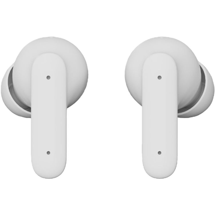 Green Lion Brooklyn True Wireless Earbuds with Voice Assistant, 4 Hours Playtime, Built-in Microphone, HiFi Sound, Touch Control, Dual-Mic - White