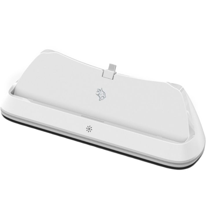 Porodo Gaming PlayStation Portal Charging Dock with Anti Slip Base, Built-in Safeguard, ABS Material, RGB Light - White 