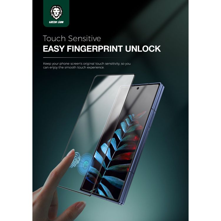 Green Lion Fold Clear Protection Pack for Z Fold 7 with Maximum Coverage, Self-Healing Tech, Highly Responsive & Touch Sensitive, Anti-Scratch, Keep HD Clarity - Clear