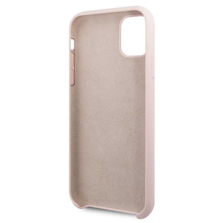 CG MOBILE Guess Vintage Logo Silicone Phone Case Compatible for iPhone 11 Pro (5.8") Anti-Scratch Mobile Case Officially Licensed - Light Pink