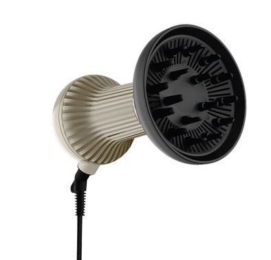 Porodo Portable High-Speed Hair Diffuser & Dryer for Curly Hair, 2 Wind Speeds, 3 Temperature Modes, 800W Rated Power, 16800RPM Motor Speed, 360° Swivel Cord, Over-Heating Protection - Black / Gold