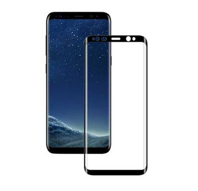 iGuard by Porodo 3D Full Covered Glass Screen Protector 0.25mm for Samsung Galaxy S9 Plus - Black