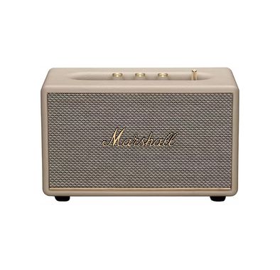 Marshall Acton III Wireless Bluetooth Stereo Speaker with Bluetooth Version 5.2, 2 Hours Charging Time, 32 Hours Play Time, Fast Charging, Water Resistant, USB-C Charging Port - Cream
