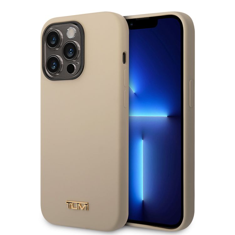 Tumi HC Liquid Silicone Case For iPhone 14 Pro Max - Brown