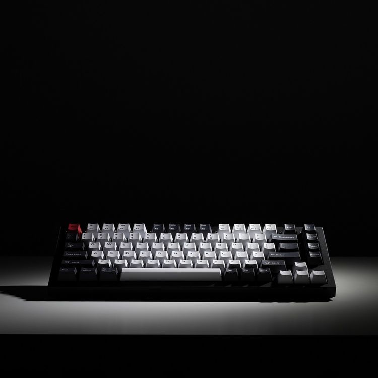 Keychron Q1 QMK Gateron Phantom Mechanical Keyboard with Knob, RGB, Red Switch & Custom Hot-swappable | Ergonomic Design Gaming Keyboard - Carbon Black