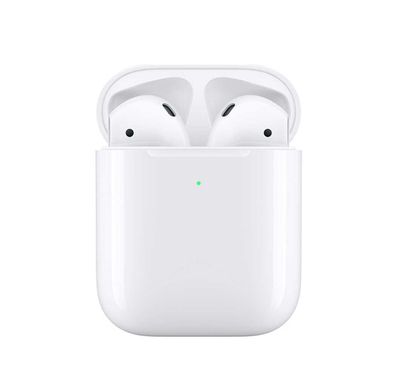 Apple Airpods 2 with Charging Case, ‎Plastic Material, Touch Control Method, ‎Bluetooth  Versions 5.0, Up to 24 Hours Battery Life - White