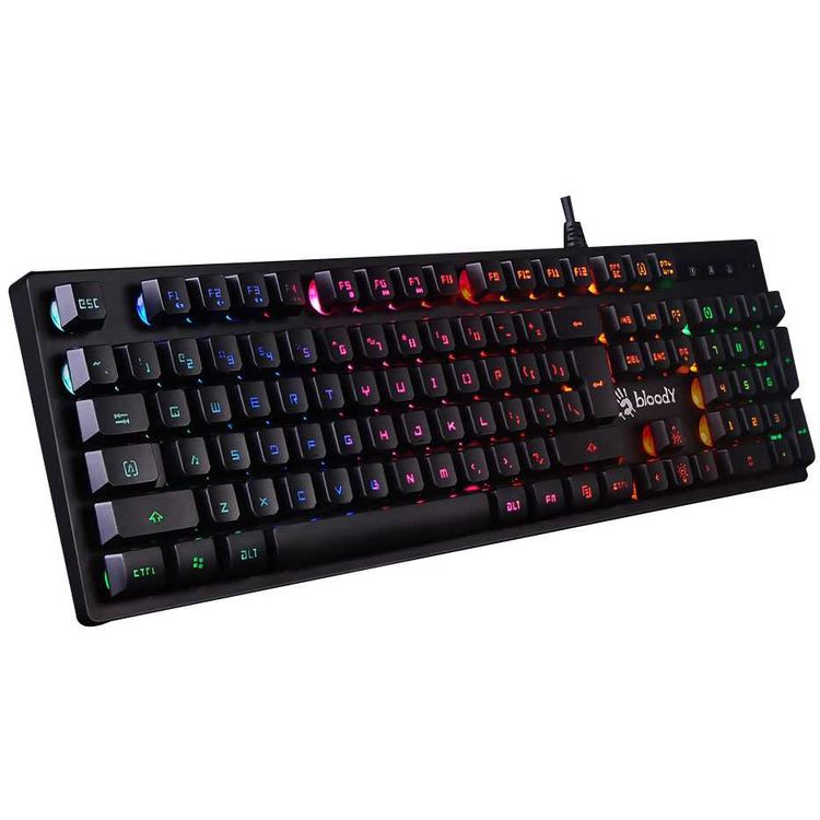 Bloody B160N 5-Zone Neon Lighting Gaming Keyboard US - Black