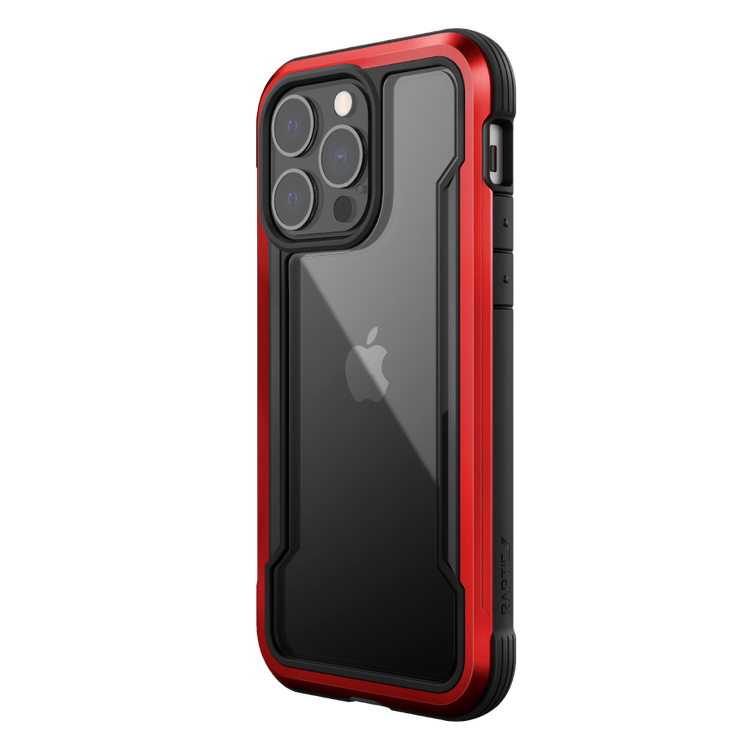X-Doria Raptic Shield Pro Case with Sleek Design Compatible for iPhone 13 (6.1") Durable Aluminum Frame, Easy Access to All Ports, 10ft Drop Tested, Shock Absorbing