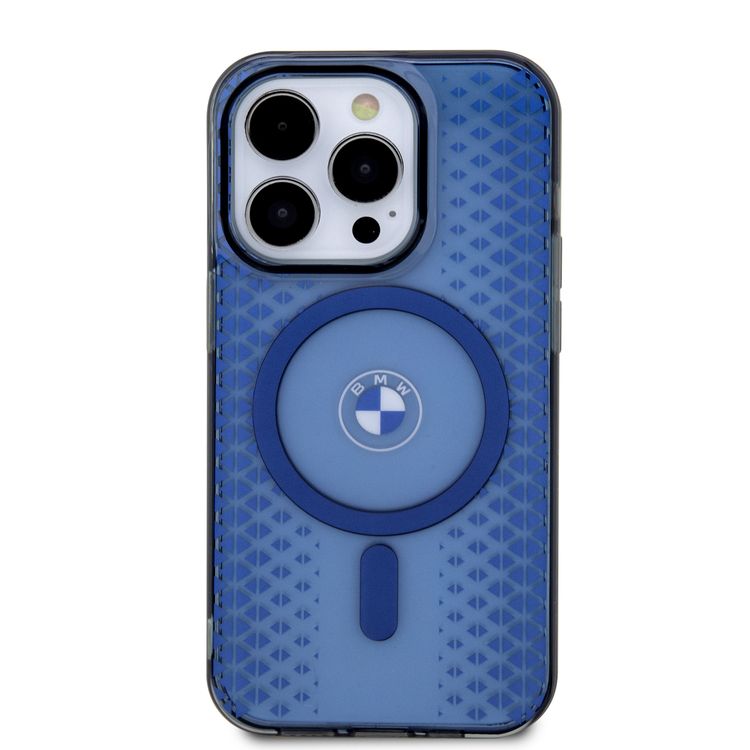 BMW MagSafe IML Case with Signature Track BMW Logo for iPhone 15 Pro Max - Blue