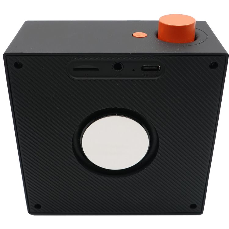 Porodo Mini VibeBox Portable Bluetooth Speaker with TF Card Slot, Up to 6 Hours Play Time, Bluetooth Version 5.4, 10m Transmission Range, 5W Rated Power, Powerful Stereo Sound, Multi-Function Control - Black