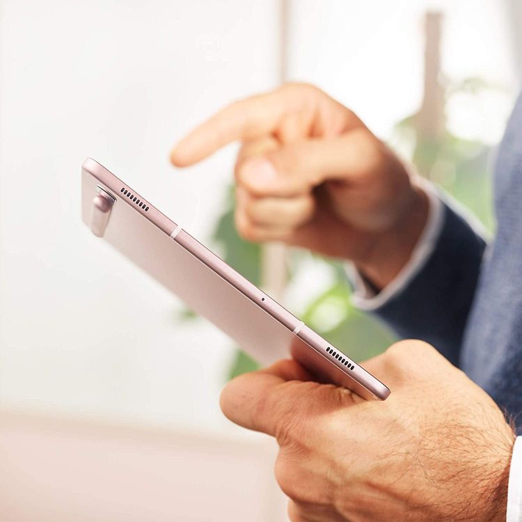 Samsung Galaxy Tab S6 with S Pen SM-T860 10.5" inch Display 6GB RAM / 128GB ROM, 7040 mAh Long-Lasting Battery, 15W Fast Charging, 8MP Front & 13MP Rear Camera, Tablet with Fingerprint Sensor  (Wi-Fi ) - Rose Blush