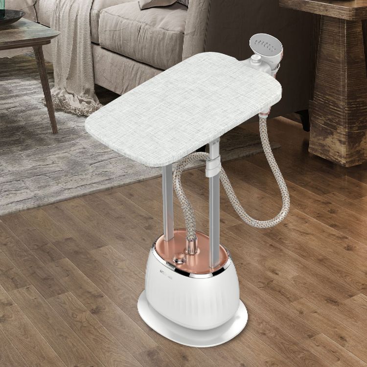 Green Lion Portable Household Garment Steamer Pro with Ironing Board, Power Indicator Display, 1.6L Removable Water Tank, 98°C-110°C Steam Temperature, 1800W Power - White