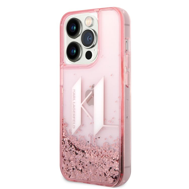 Karl Lagerfeld Liquid Glitter Case Big KL Logo