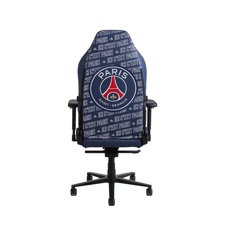 PSG E-Sports Chair with Lumbar Pillow, Headrest, 4D Armrest, Metal Base & Premium PU Leather Material, Ergonomic Design - Red / Blue