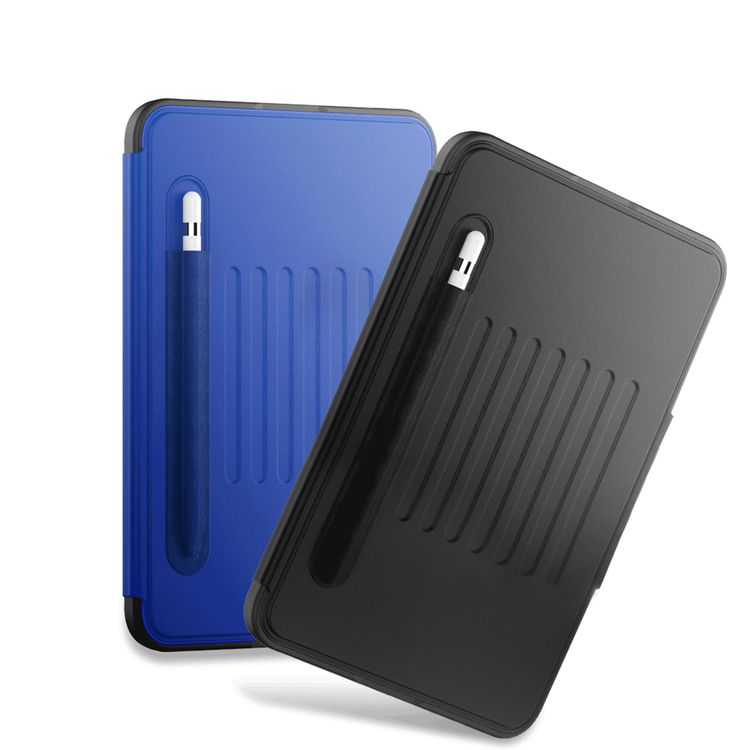 Levelo Luxora Case for iPad 10.2" (2019-2021), Adjustable Multi-Angle Viewing, Premium PU Leather Finish, Shockproof, Anti-Fingerprint, Built-in Pen Holder & Built-in 2 Card Slots, Magnetic Flap Closure - Black