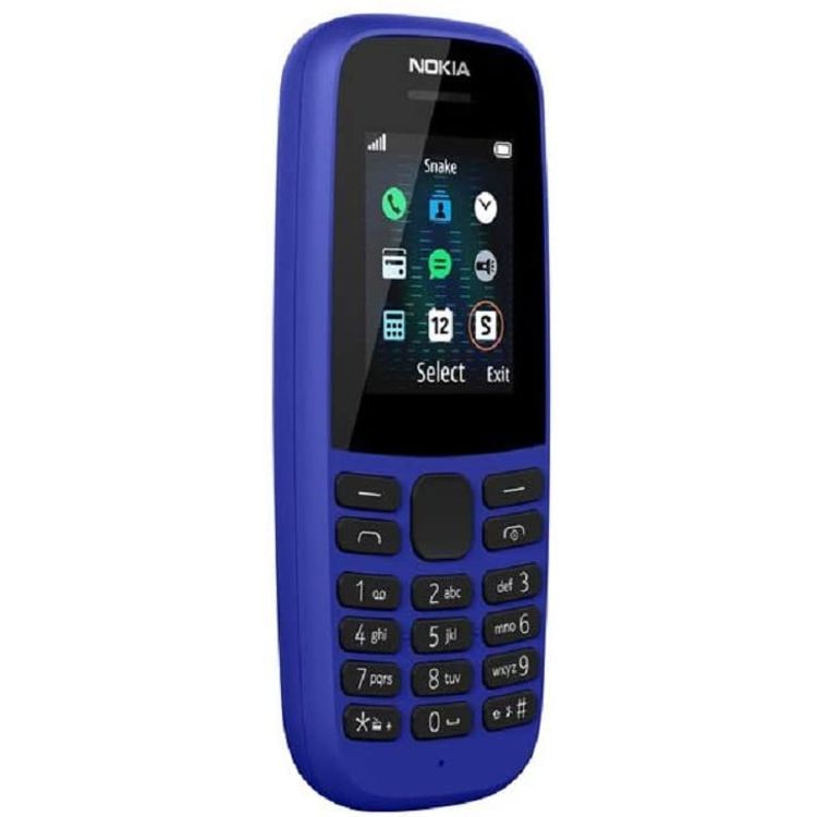 NOKIA 105 Dual SIM Blue 2G, Feature Phone, Dual SIM, 2MP Camera with LED flash - Blue