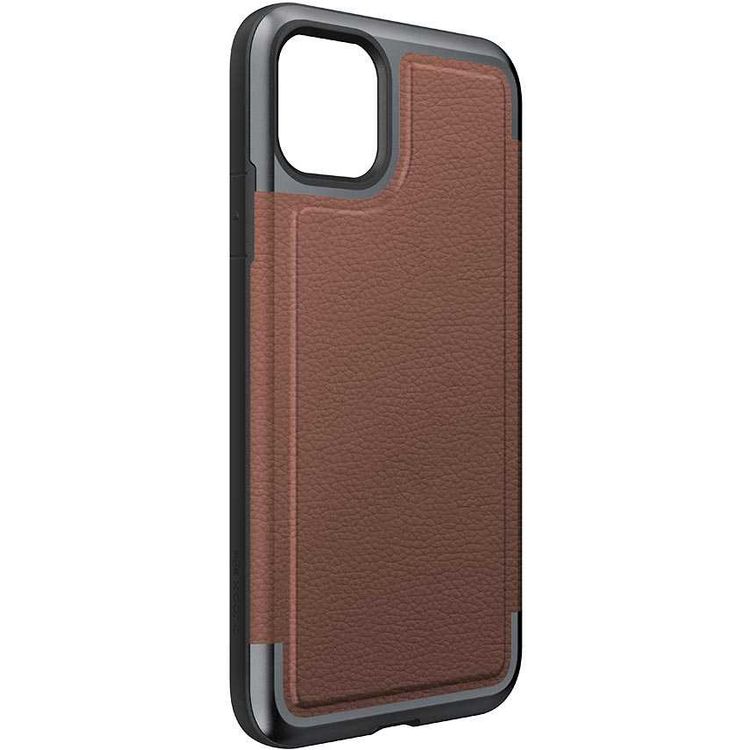 X-Doria Defense Prime Phone Case Compatible for Apple iPhone 11 Pro Max (6.5") Shock Absorption Air Pockets iPhone 11 Pro Max Cover - Brown