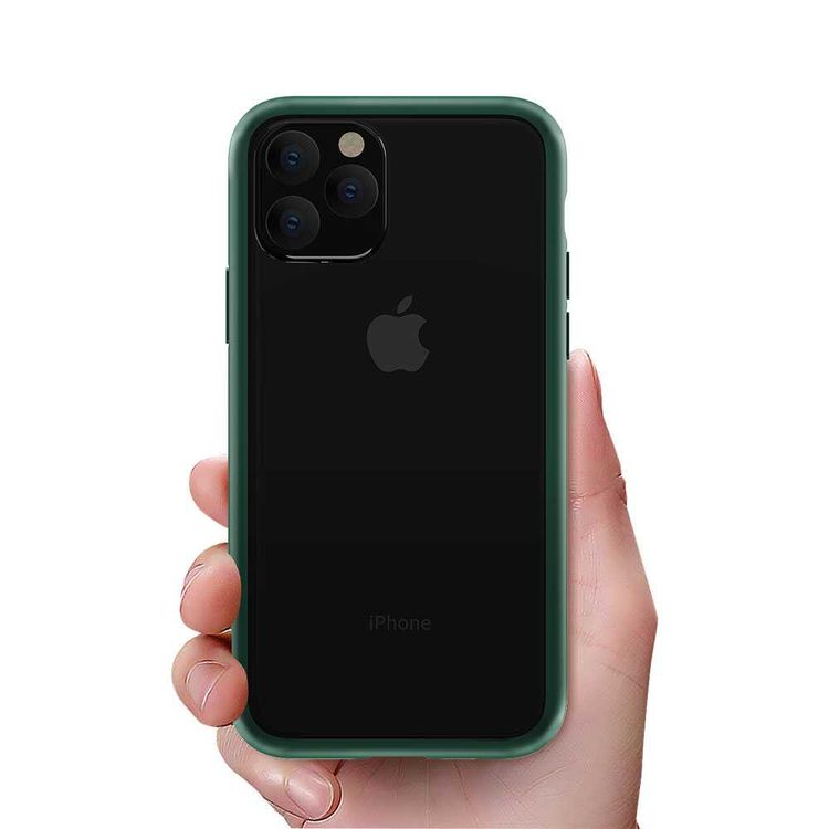Devia New Shark4 Shockproof Case with Air Bag Anti-Falling Protection Compatible for iPhone 11 Pro Max (6.5") Scratch Resistance - 360° Full Protection Back Cover - Green