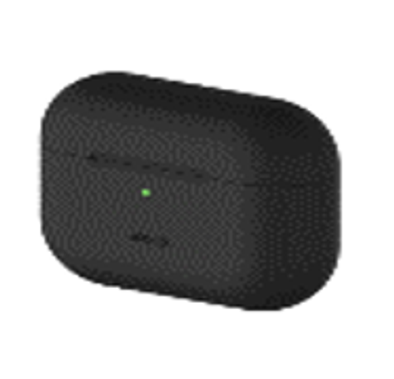 ELAGO Silicone Case with Anti-Lost Ring Compatible for AirPods 3, Scratch Resistant, Drop Resistant, Dustproof & Absorbing Silicone Protective Cover with Hang Case Suitable with Wireless Charger - Black