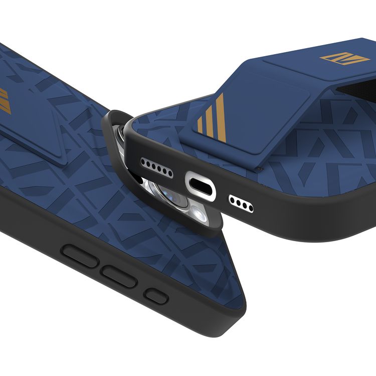 كفر حماية ليفيلو مورفيكس كويرو بمسند لهاتف آيفون 16 برو، قبضة مدمجة، سهل التركيب، زوايا مقاومة للصدمات - أزرق