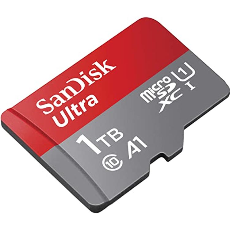 SanDisk 1TB Ultra microSDXC UHS-I Micro Memory Card A1 Class 10 120MB/s - SDSQUA4-1T00-GN6MN - Red