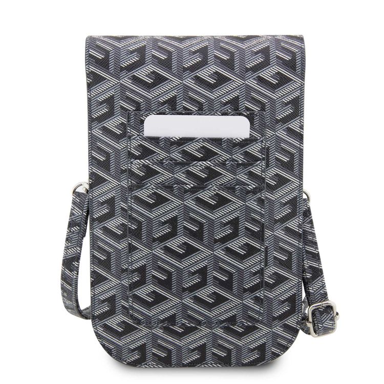 Guess Gcube Stripe Wallet Bag - Black