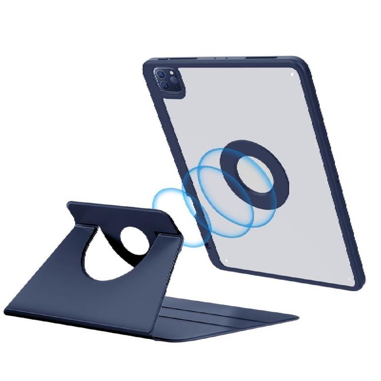 Green Lion Transparent Folio Case For iPad Pro 12.9 - Blue