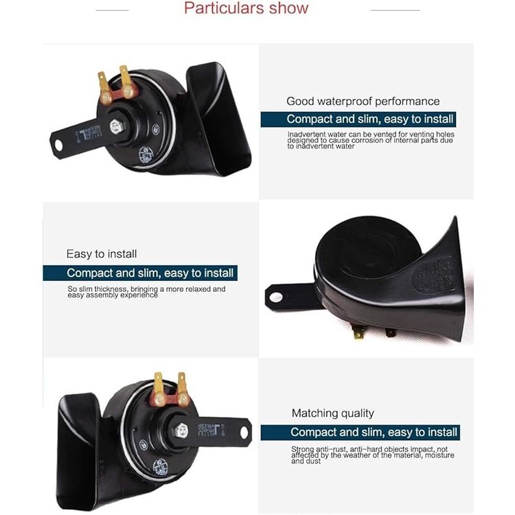 BOSCH Denso Trumper Horn Double Connector Without Bracket, 12V