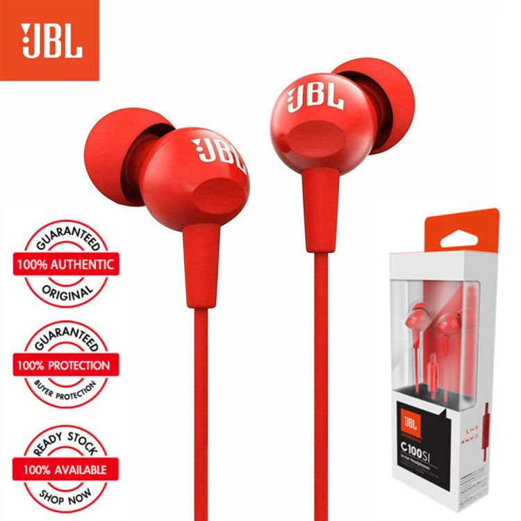 JBL C100SI In-Ear Headphones - Red