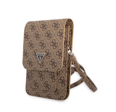 Guess GUWBP4TMBR Wallet 4G Triangle, Suitable for Outdoor, Business, Office, School Officially Licensed - Brown