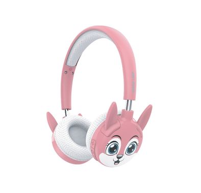 سماعات الرأس اللاسلكية للأطفال Green Lion GK-500 مع وسائد أذن مبطنة، إصدار بلوتوث 5.4، سعة بطارية 200 مللي أمبير، وقت تشغيل 20 ساعة، مصنوعة من مادة PP وABS، منفذ شحن من نوع C، وقت شحن 1.5 ساعة، صوت آمن للأطفال - وردي