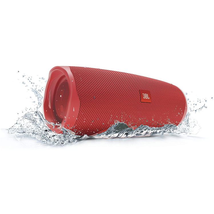 JBL Charge 4 Portable Wireless Bluetooth Speaker with Built-in Power Bank, 7500mAh Battery 20-hours Playtime, IP67 Waterproof & Dustproof Feature - Red
