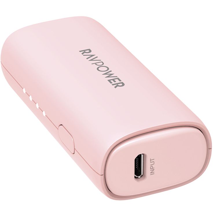 راف باور باور بانك محمول 3350 مللي أمبير مع تقنية الشحن السريع ايسمارت شحن سريع ، شاحن محمول صغير الحجم ، تصميم مريح ، غلاف مضاد للخدش ، مؤشر شحن ليد ، باور بانك للحماية من الحرارة الزائدة