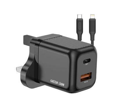 Green Lion Ultra Compact Gan Wall  Charger with Type-C to...
