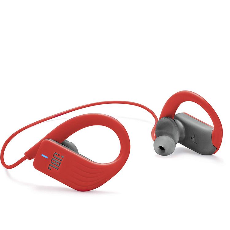 JBL Endurance Sprint Waterproof Wireless In-Ear Sport Headphones With Touch Controls, 8 Hours Playtime, Magnetic Hook Design with Hands-free Calls - Red